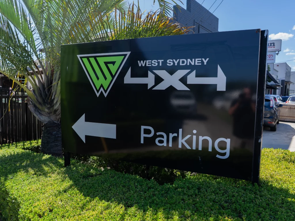 West Sydney 4x4 Off Street Parking Signage