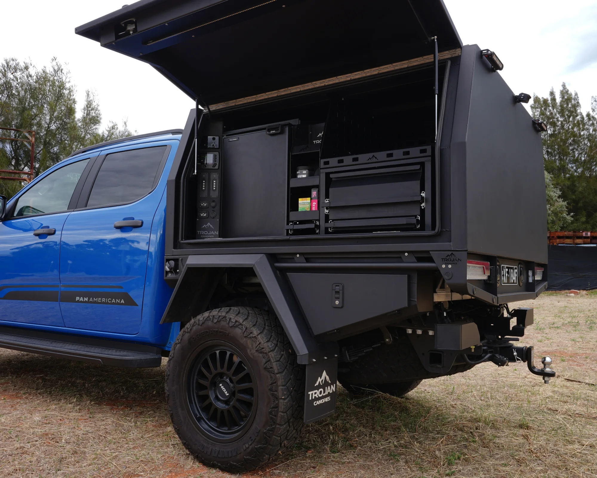 RedVision 12v Package on Trojan Canopies Service Body