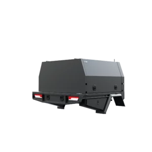 Trojan Canopies 1600mm canopy drivers side with doors closed.