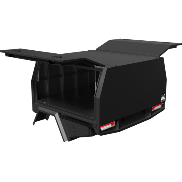 Image of Open Service Body from Rear Passenger Side