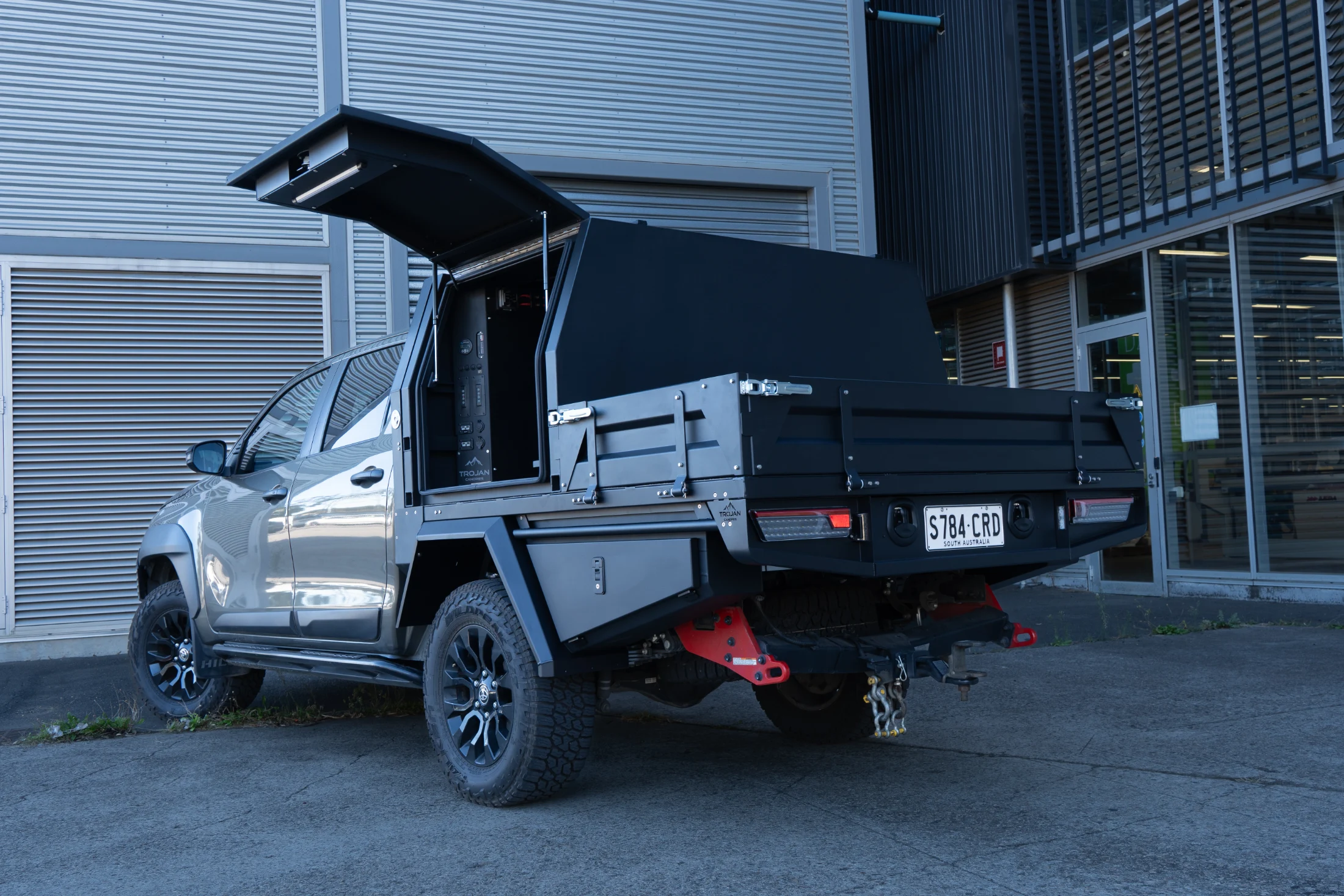 Rugged Hilux Oxide Bronze 1800mm Tray 100mm canopy