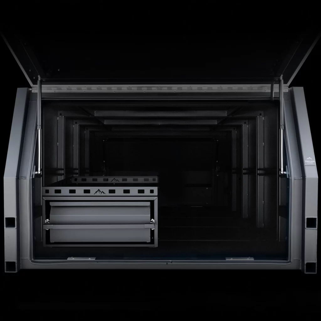 1400mm alloy canopy featuring a single drawer system for simple, streamlined 4x4 storage solutions