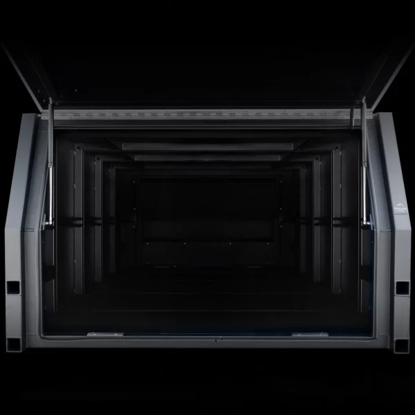 1400mm alloy canopy with empty interior, ideal for custom 4x4 storage and touring fit-outs