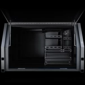1400mm alloy canopy with premium pantry setup for organized touring kitchen and quick camp access