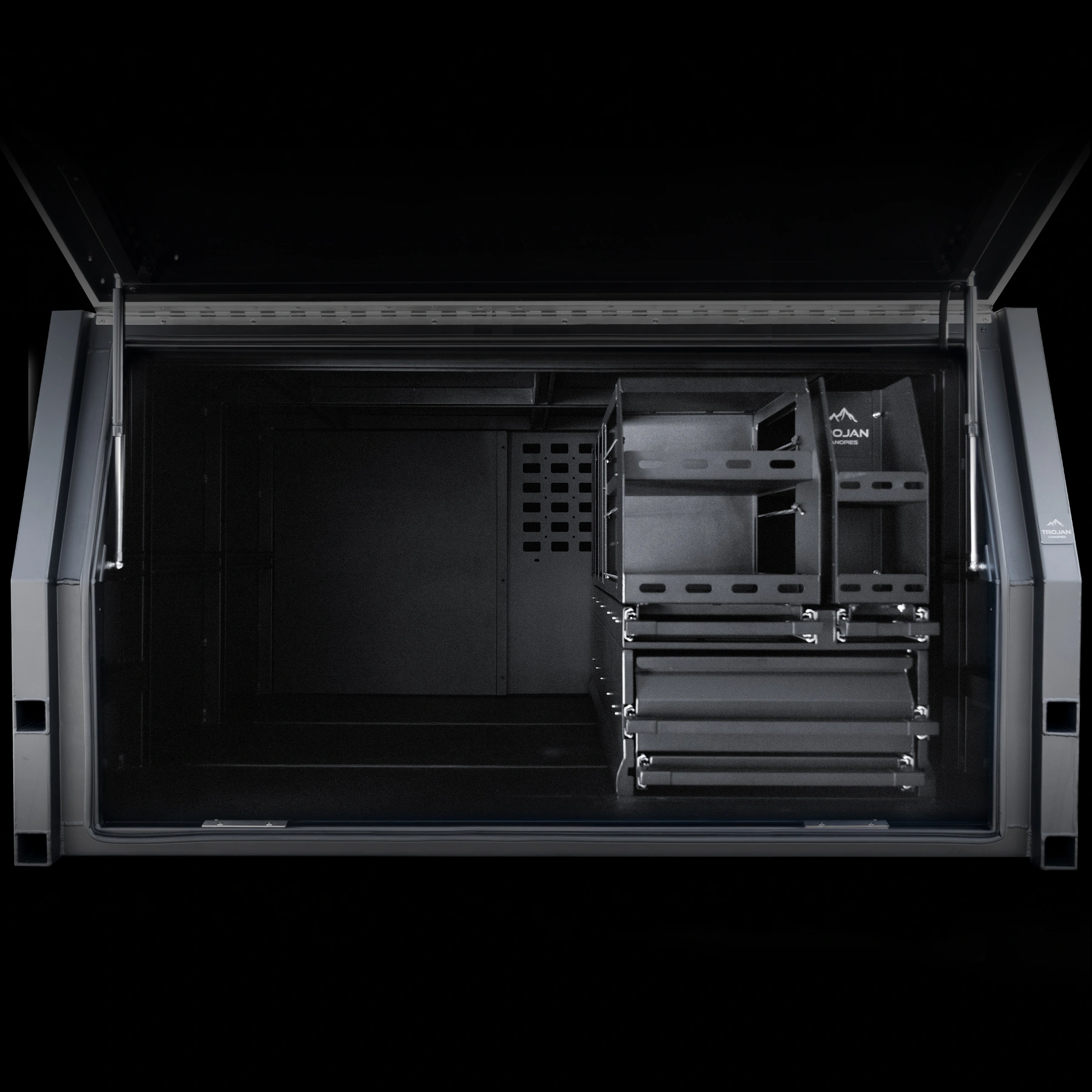 1600mm Aluminium Trojan Canopy with Premium Pantry