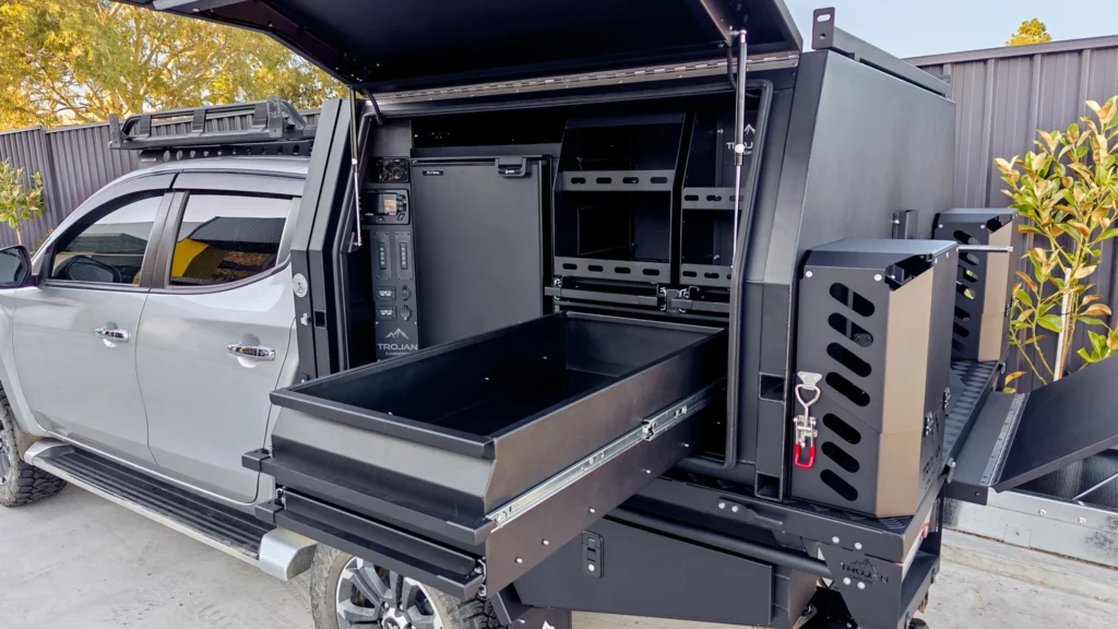 1400 alloy canopy with kitchen drawer on MR Mitsubishi Triton