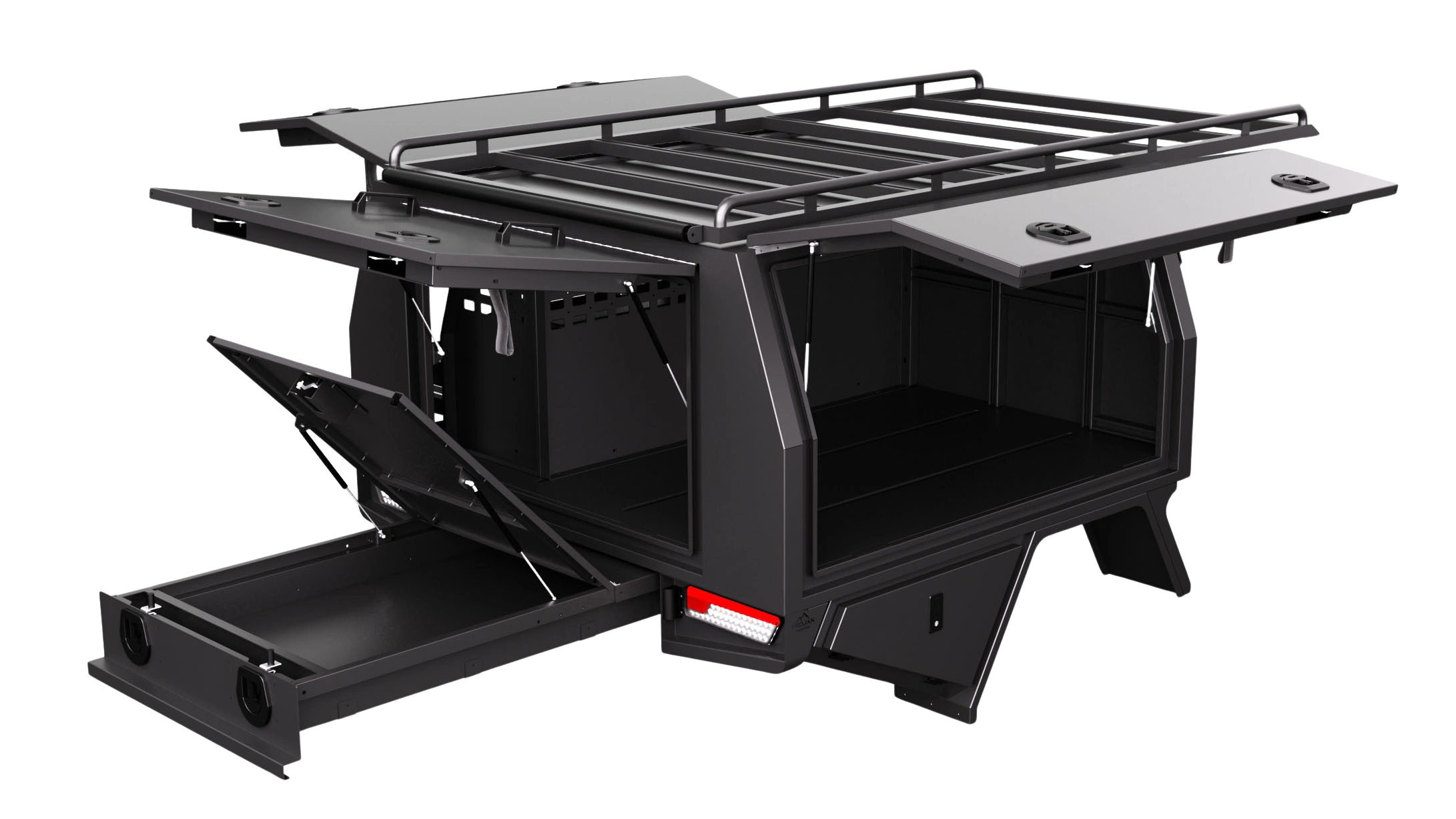 Trojan Canopies Trade Interior Drivers Side