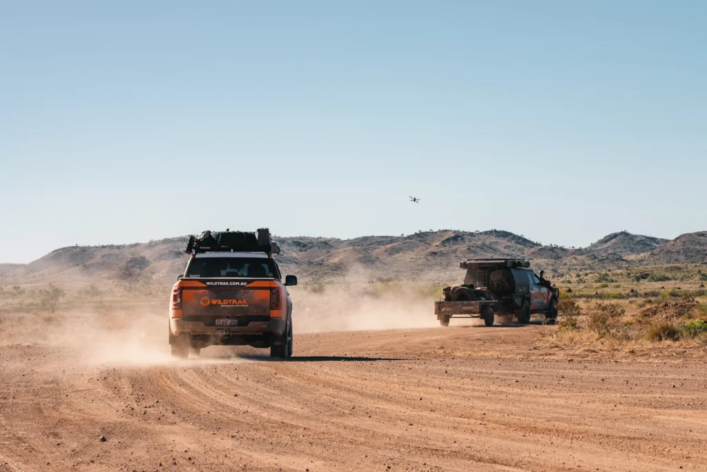 Wildtrak Ranger and BYD Shark on Gibb River Road
