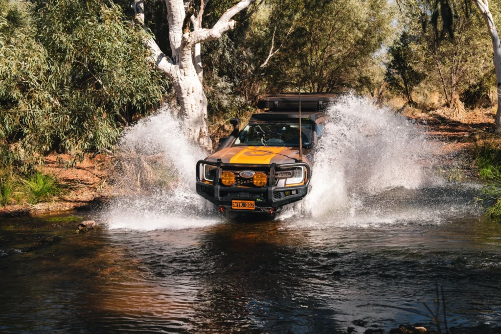 Wildtrak Ranger having a splash