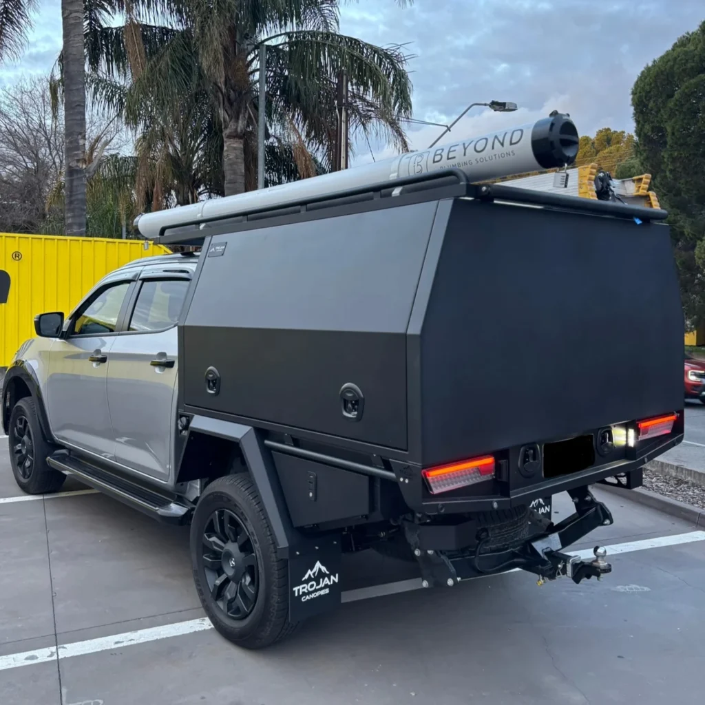 Chassis Mount Service Body Canopy on a BT50