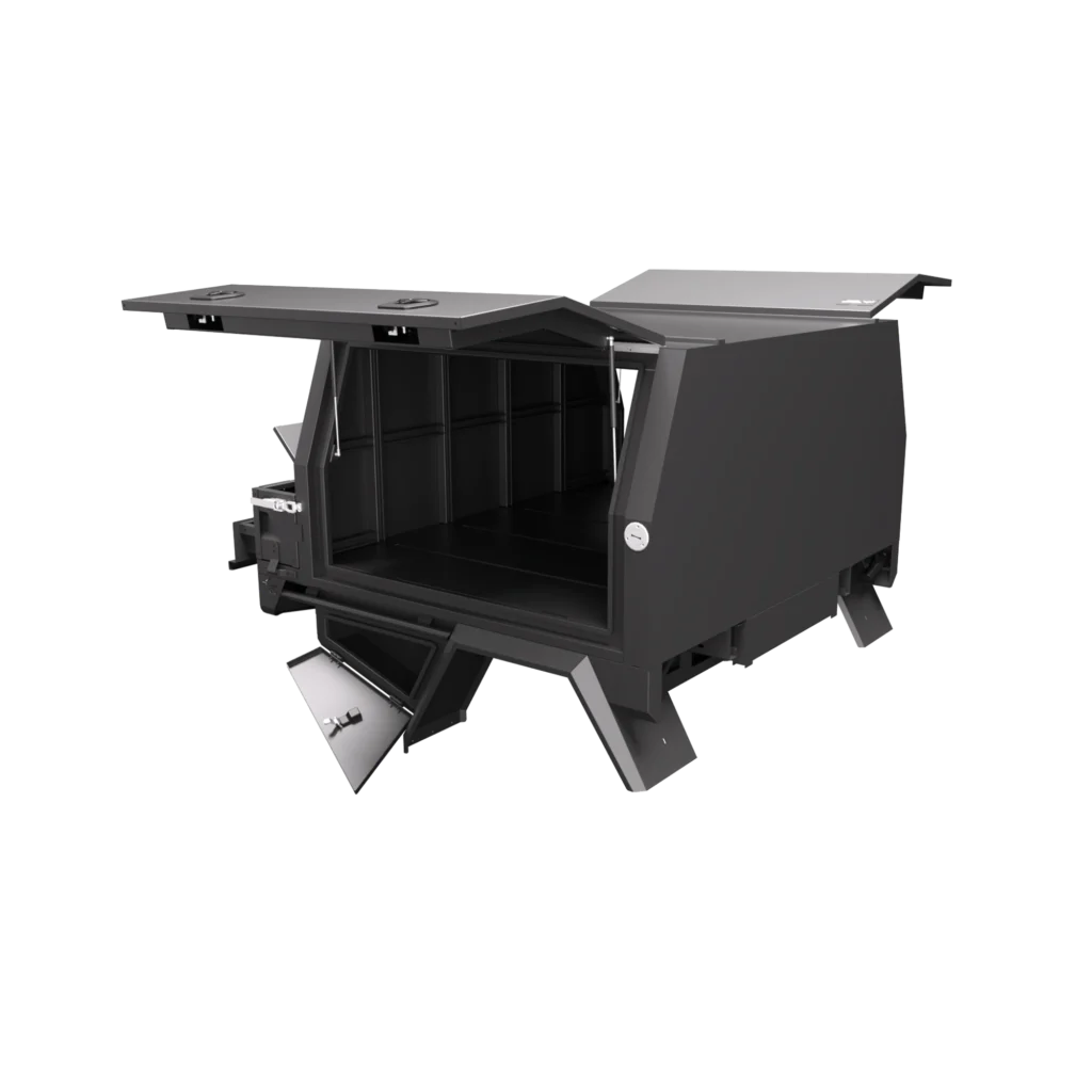 1400 Chassis Mount Service Body Front Driver Side Open Tray Sides