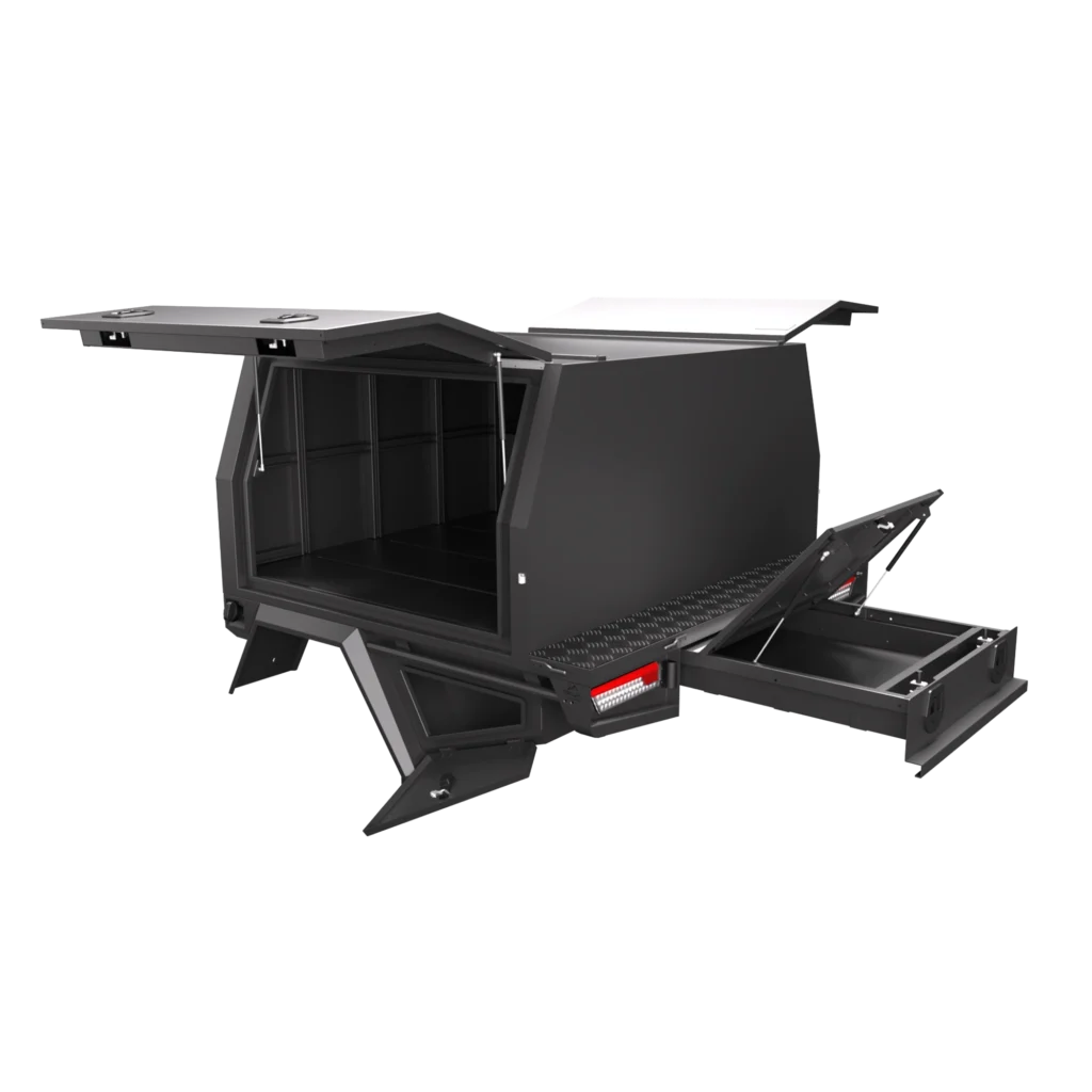 1400 Chassis Mount Service Body Rear Passenger Side Open