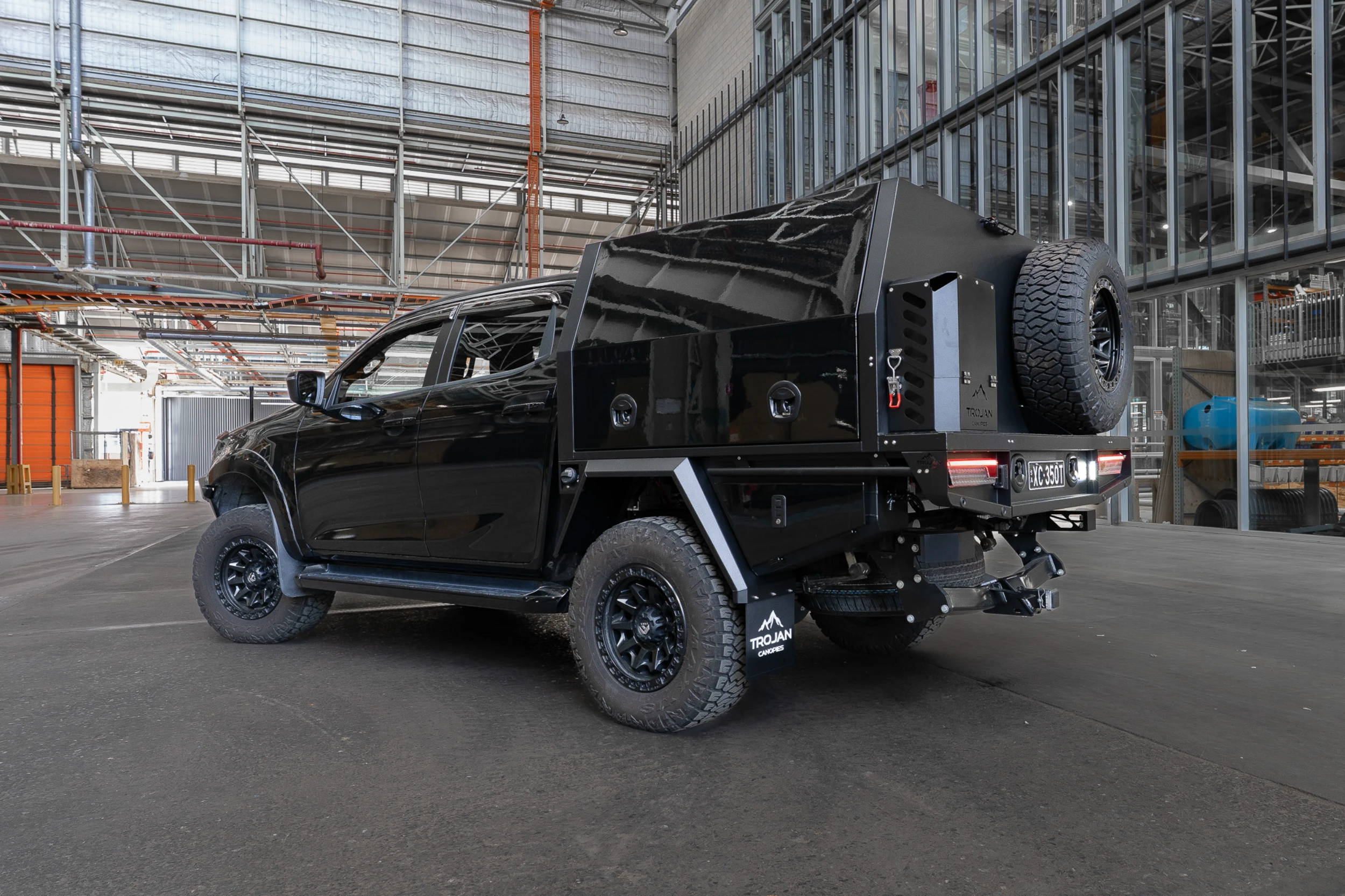 1400mm alloy Service Body by Trojan Canopies on a DMax