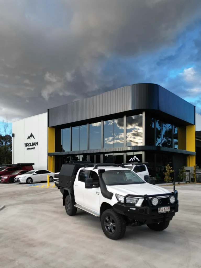 Jordie Hanson at the Trojan Canopies HQ