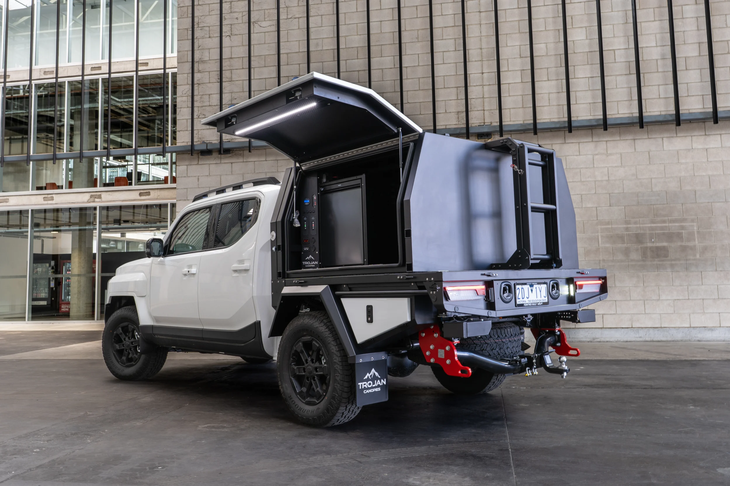 Kia Tasman with Trojan Canopies 12v Weekender Package