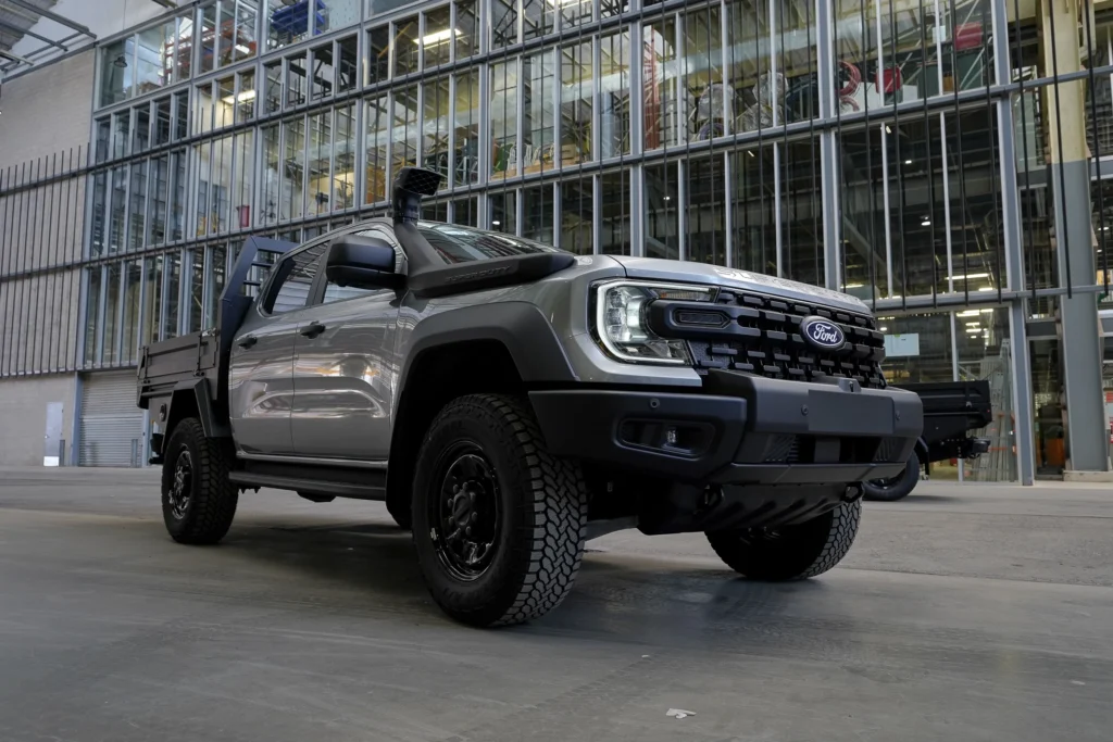 Side Profile Ford Ranger Super Duty with Trojan Canopies Tray
