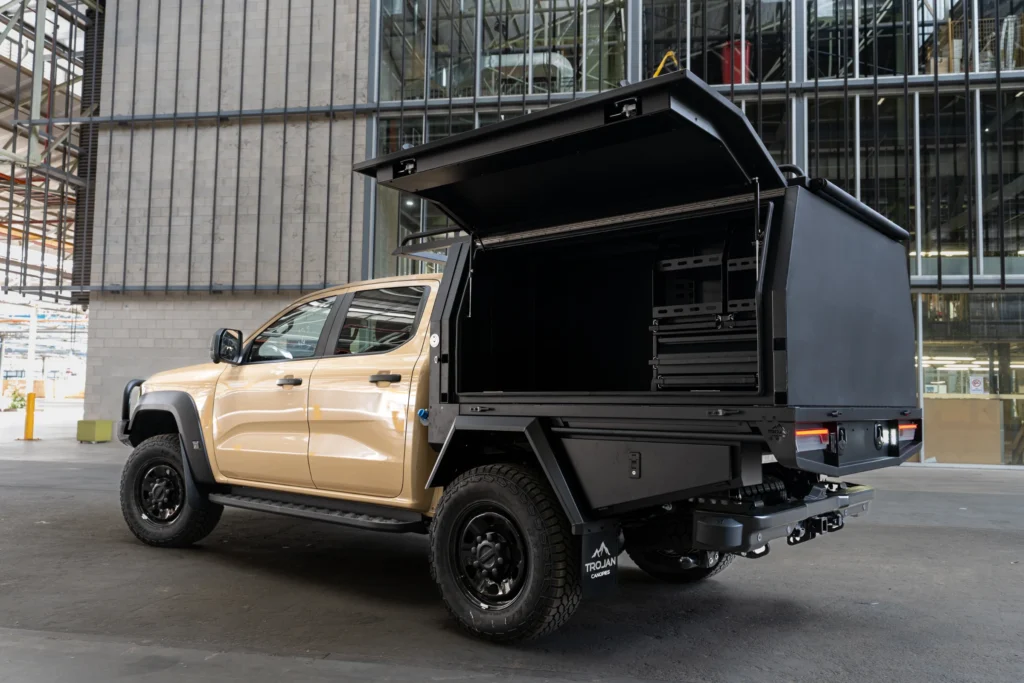 Ranger Super Duty Tray and Canopy - Passenger Side Canopy Fit Out