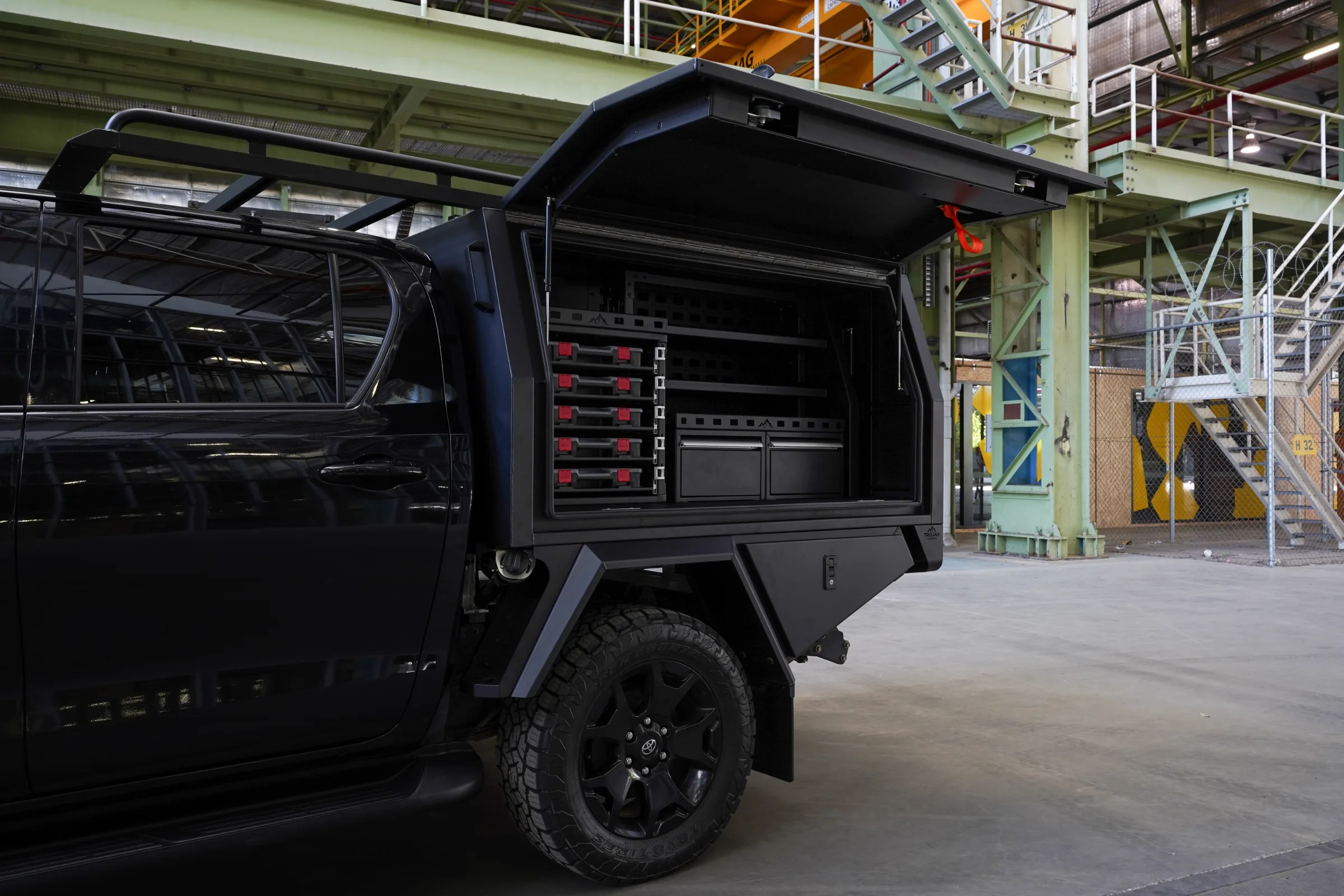 Toyota Hilux with Trojan Canopies Trade Body