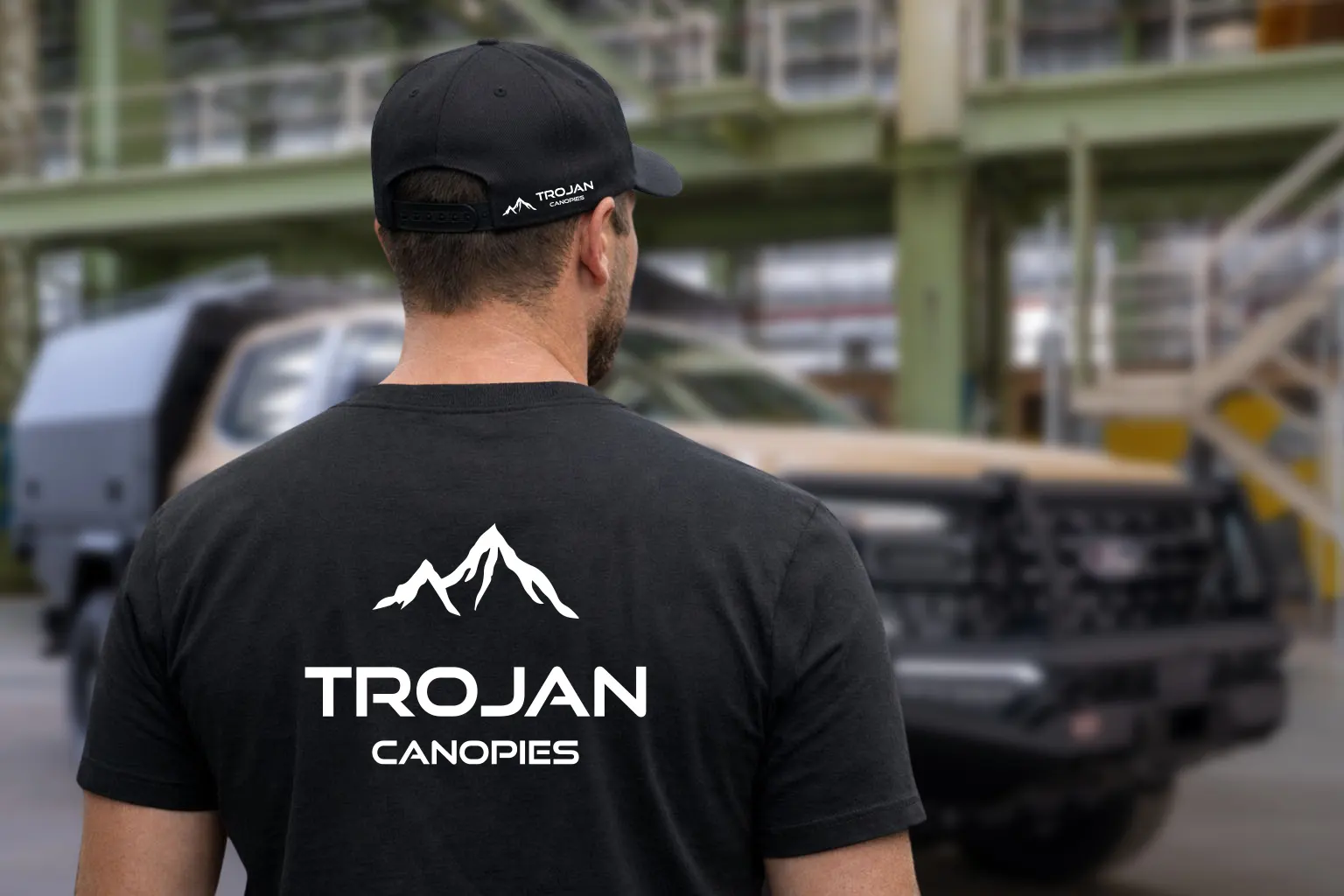 Trojan Canopies T Shirt and Hat