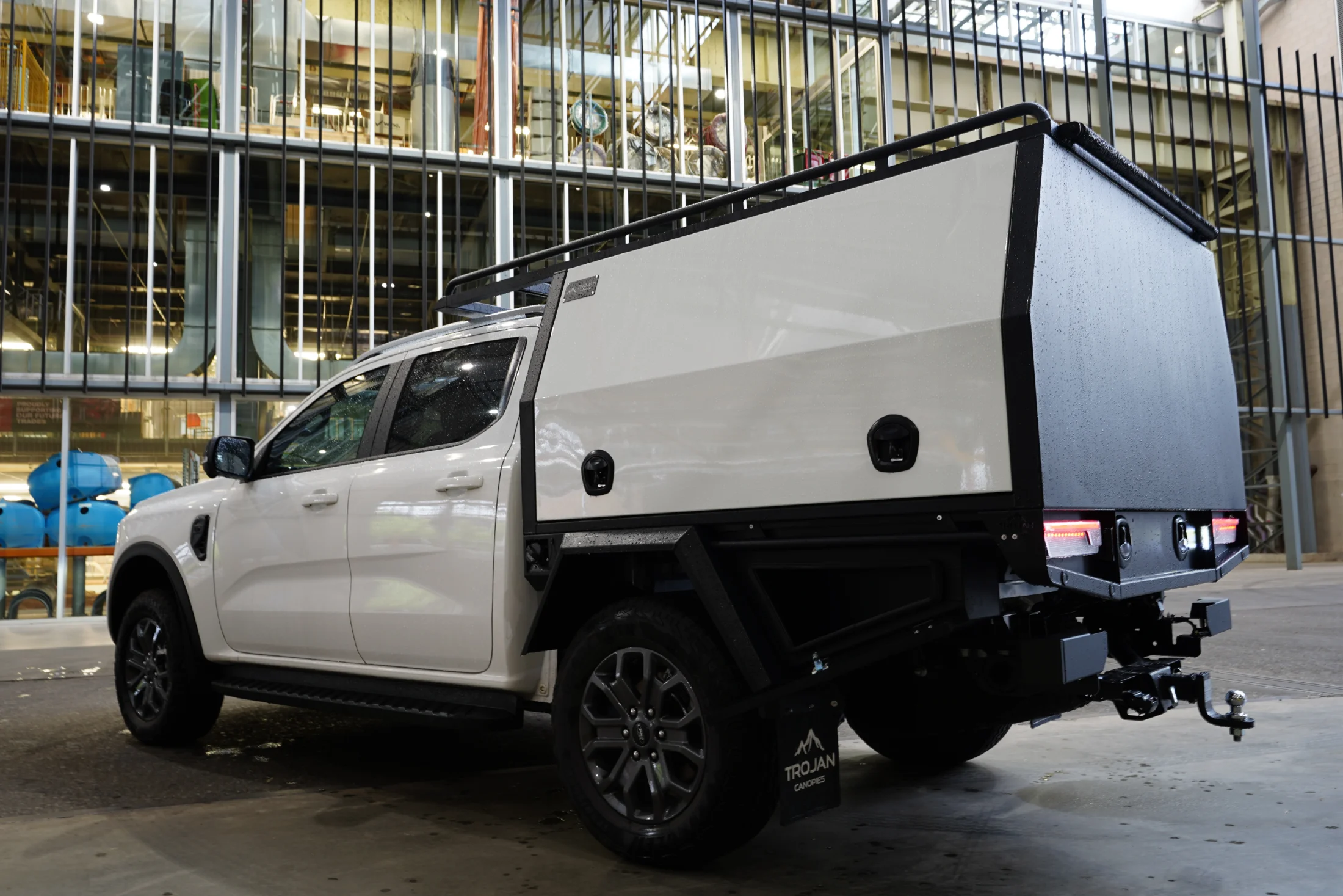 Tradie Roof Platform on 1700mm Chassis Mount Canopy