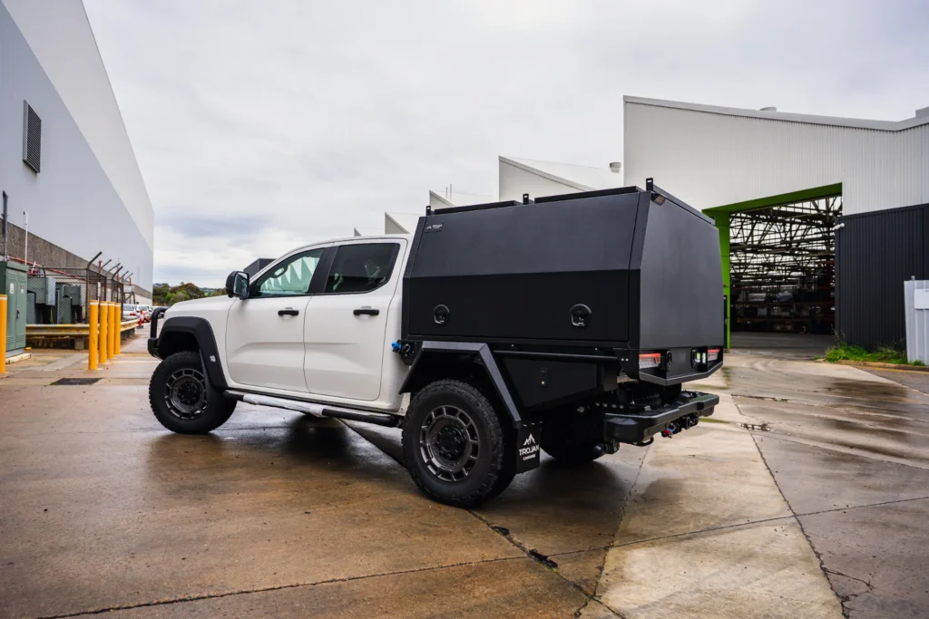 Trojan Canopies Chassis mount on Ranger Super Duty