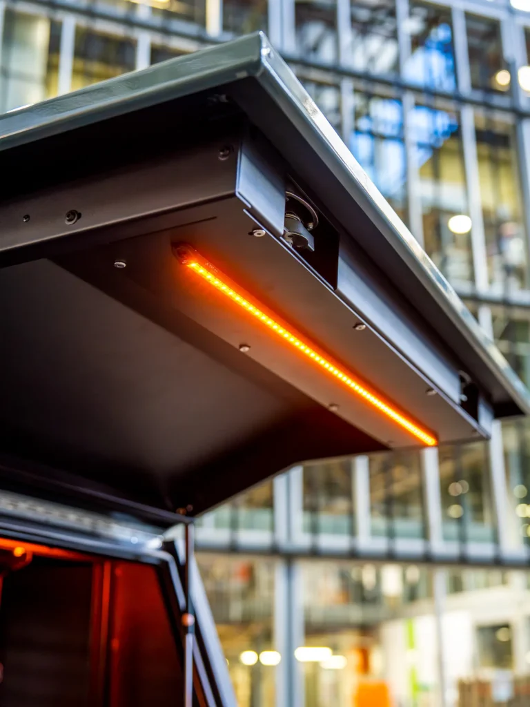 Integrated Trojan Canopies LED lightstrip in Canopy