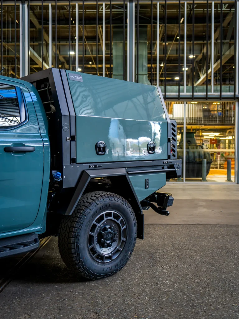 Passenger Side of 1400mm Canopy on Super Duty